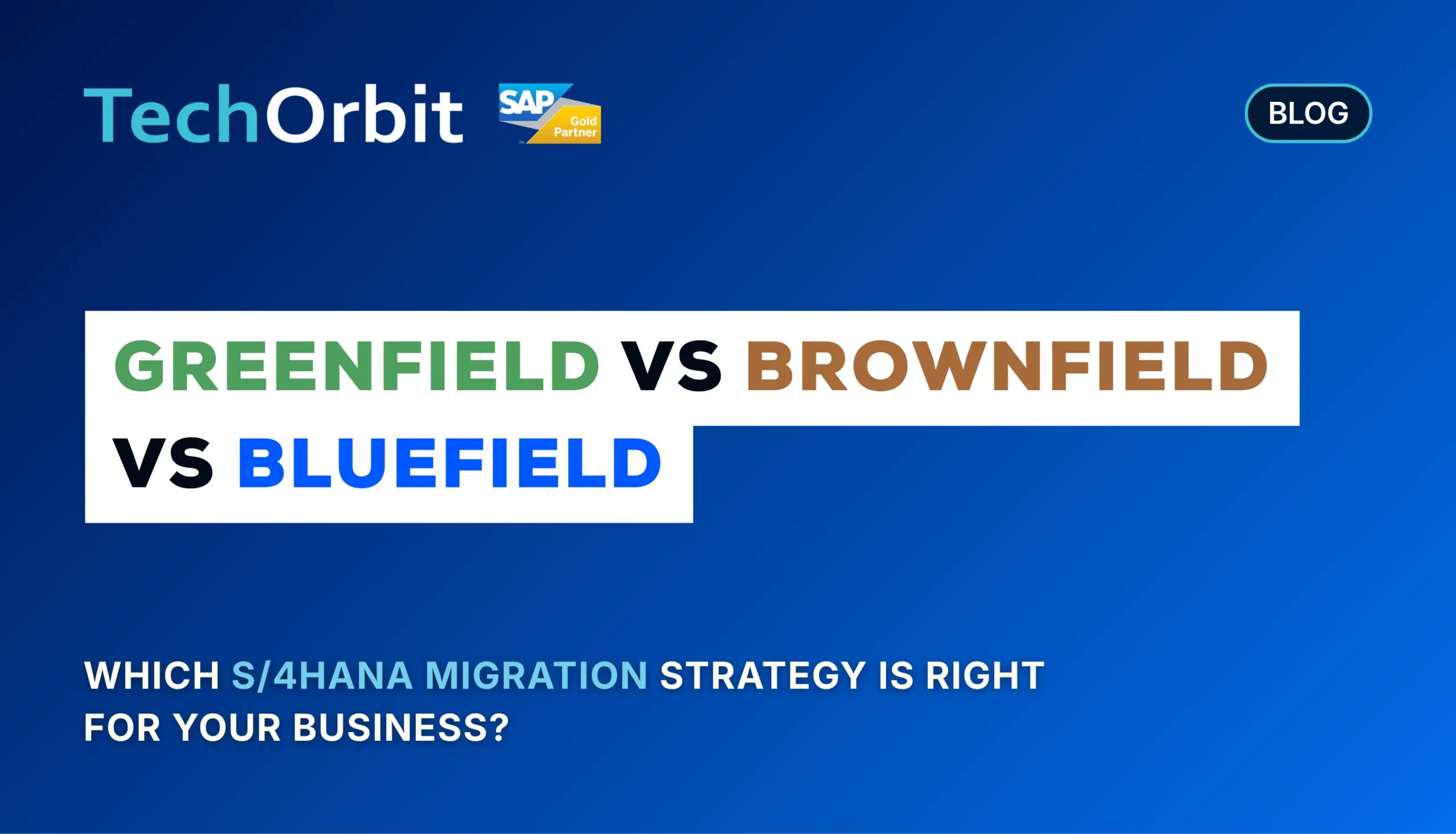 Greenfield, Brownfield, and Bluefield